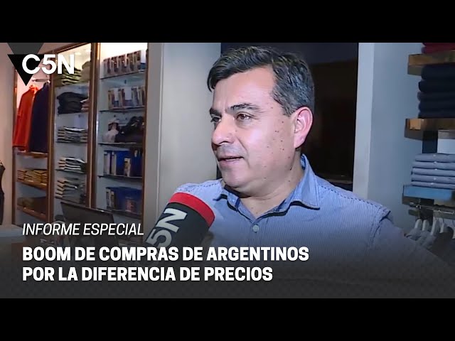 ⁣C5N en CHILE: BOOM de COMPRAS de ARGENTINOS por la DIFERENCIA de PRECIOS