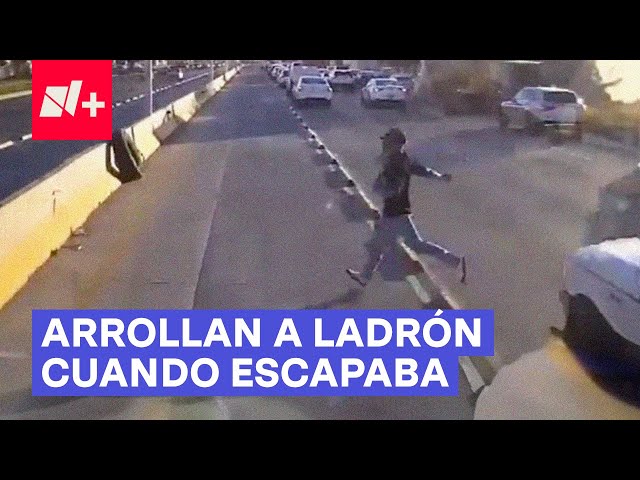 ⁣Transporte público arrolla a joven que había robado unos tenis - N+