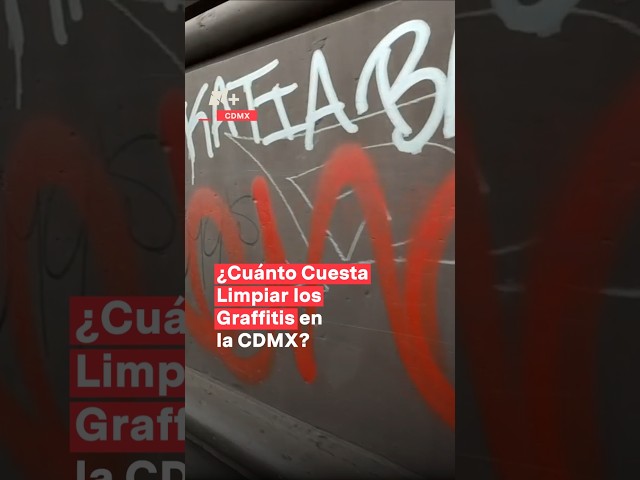 ¿Cuánto cuesta limpiar los graffitis en la CDMX? - N+ #Shorts