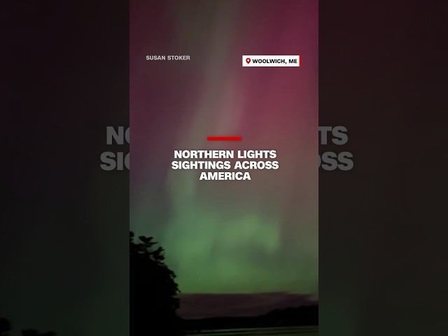 ⁣Northern Lights sightings across America