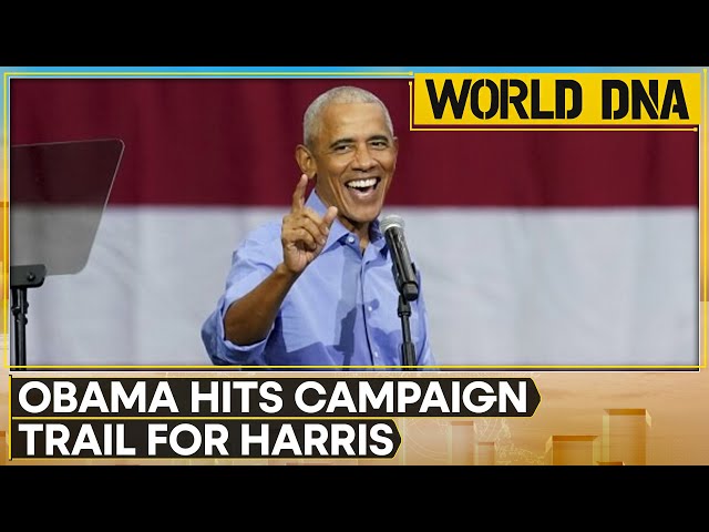 ⁣US Elections 2024: Barack Obama Hits Campaign Trail For Kamala Harris | World DNA | WION