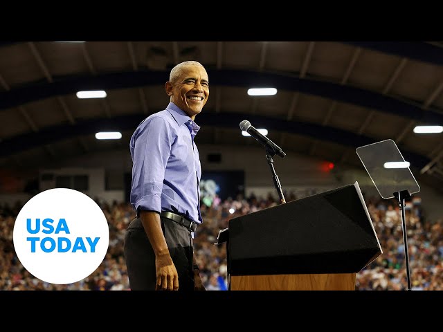 ⁣Barack Obama campaigns for Harris, Walz in Pennsylvania | USA TODAY