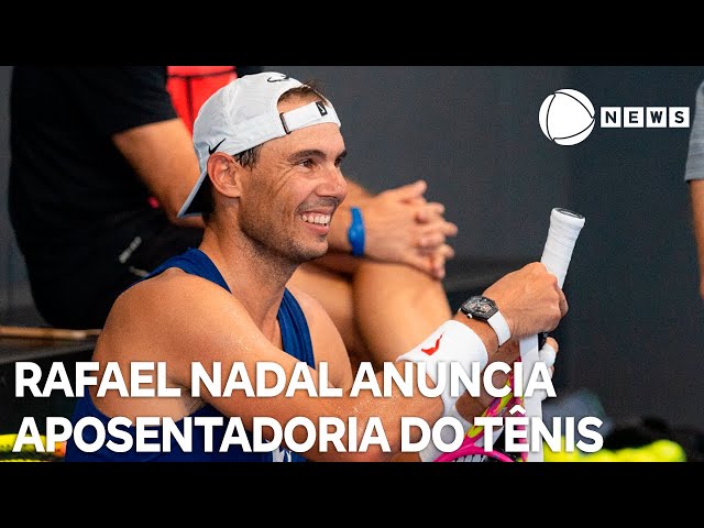 ⁣Rafael Nadal anuncia aposentadoria aos 38 anos