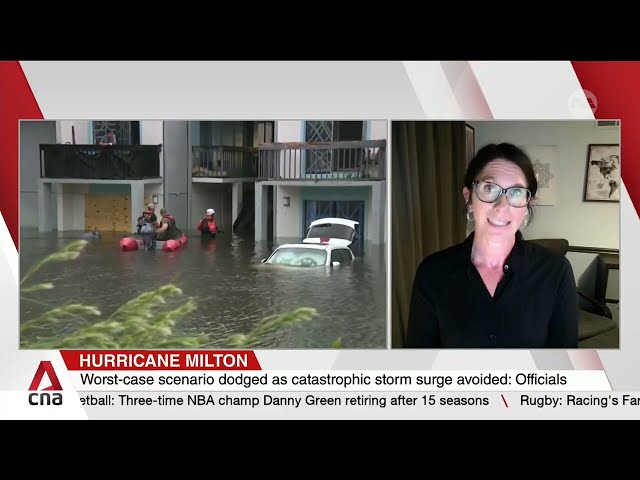 ⁣Florida ‘lucky’ to have avoided more severe impact of Hurricane Milton, says expert