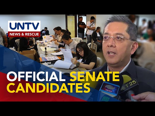 ⁣66 senatorial bets, tiyak nang mapapasama sa listahan ng mga kandidato sa 2025 elections – COMELEC