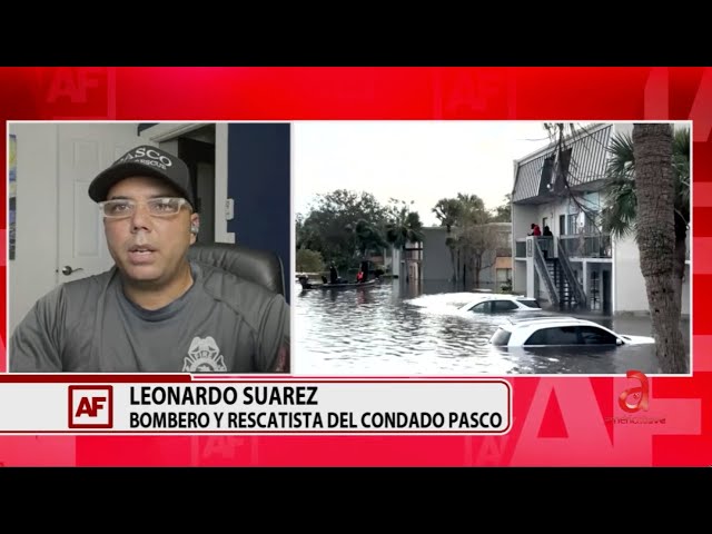 ⁣Bombero cubano del área de Tampa cuenta la devastación que dejó Milton en su paso por Florida