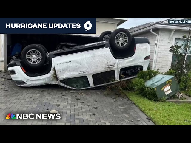 ⁣Florida resident describes extent of home damage from Hurricane Milton