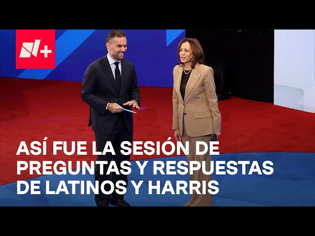 ⁣Kamala Harris contestó preguntas a latinos en town hall de TelevisaUnivision y N+ - En Punto