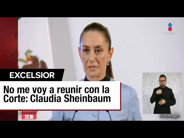 ⁣Sheinbaum descarta reunión con la SCJN y urge a reconocer la reforma al Poder Judicial