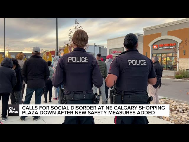 ⁣Calls for social disorder at NE Calgary shopping plaza down since implementing new safety measures