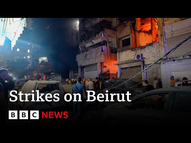 ⁣Israel's deadliest attack yet on Beirut, say Lebanon officials | BBC News