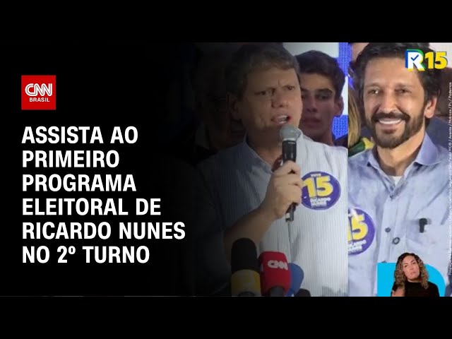 ⁣Assista ao primeiro programa eleitoral de Ricardo Nunes no 2º turno