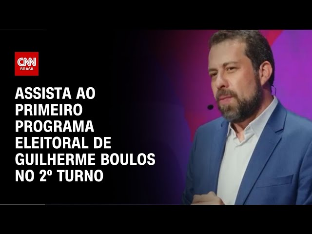 ⁣Assista ao primeiro programa eleitoral de Guilherme Boulos no 2º turno