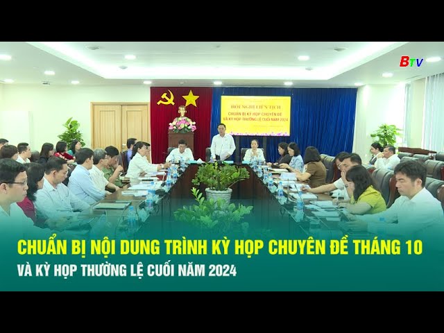 ⁣Chuẩn bị nội dung trình Kỳ họp chuyên đề Tháng 10 và Kỳ họp thường lệ cuối năm 2024