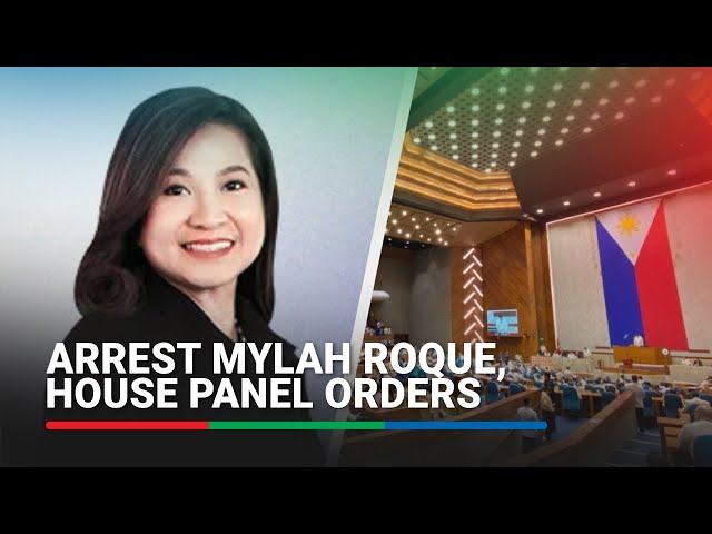 ⁣Harry Roque's wife Mylah ordered arrested by House quad panel | ABS-CBN News