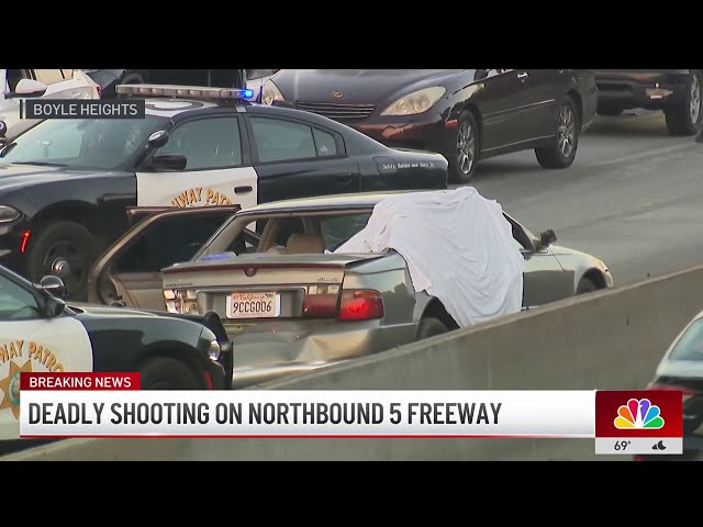 ⁣Deadly road rage shooting on 5 Freeway in Boyle Heights