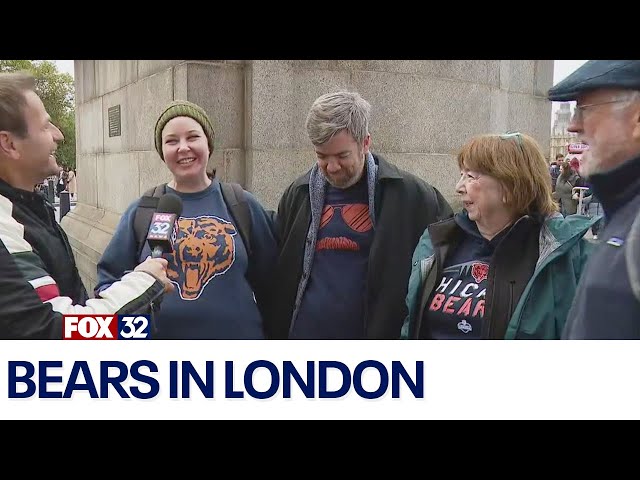 ⁣Fans travel across the pond to see Bears in London