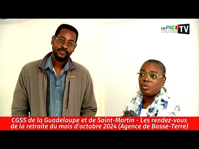 ⁣CGSS Guadeloupe/SXM : Les rendez-vous de la retraite du mois d'octobre 2024 (Agence de Basse-Te