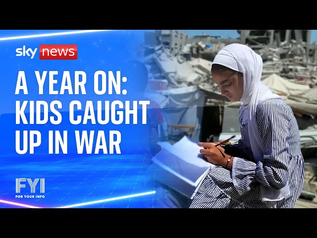 ⁣FYI: A year on - kids caught up in war