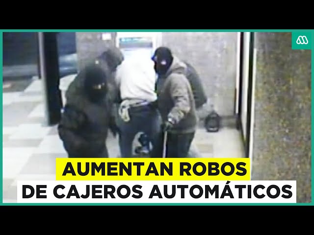 ⁣Aumento de robos de cajeros: Banda se llevó 100 millones de pesos