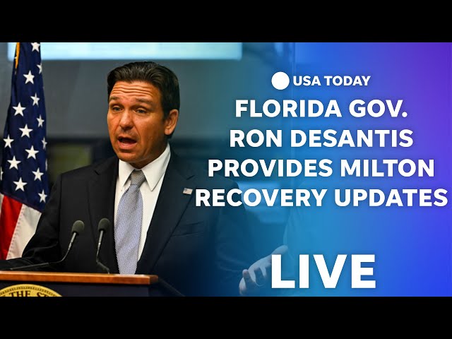 ⁣Watch live: Florida Gov. Ron DeSantis provides updates on Milton recovery efforts