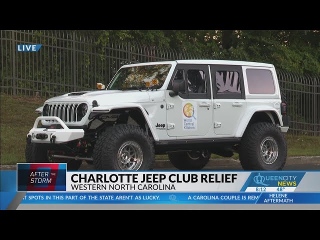 ⁣Charlotte Jeep Club providing storm relief