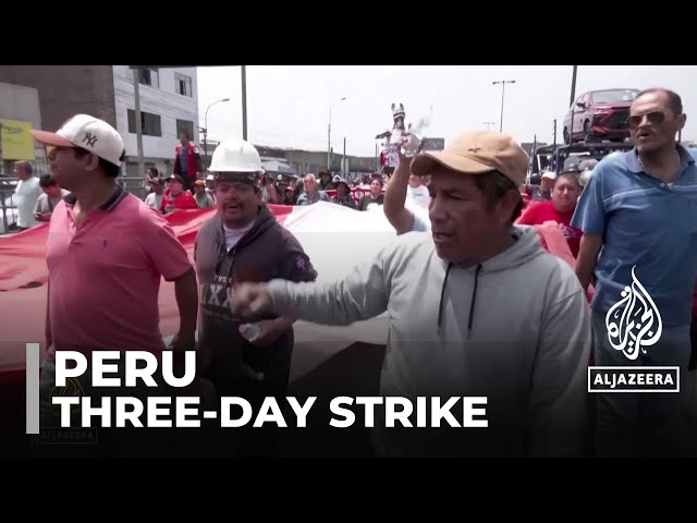 ⁣Peru public transport strike: Walkout over safety cripples life in Lima