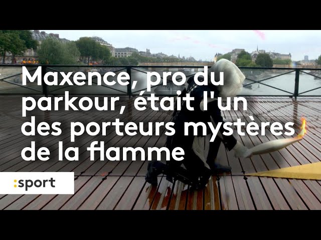 ⁣On a rencontre Maxence, pro du parkour et l'un des porteurs mystères de la flamme de Paris 2024