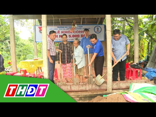 ⁣Châu Thành: Khởi công Nhà tình thương cho sinh viên | THDT