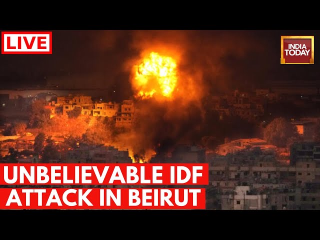 ⁣Israel Attack In Beirut LIVE: Israel Attacks Lebanon's Beirut | Israel Vs Iran LIVE Coverage