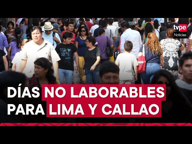 ⁣Gobierno declara tres días no laborables para Lima y Callao en noviembre por APEC