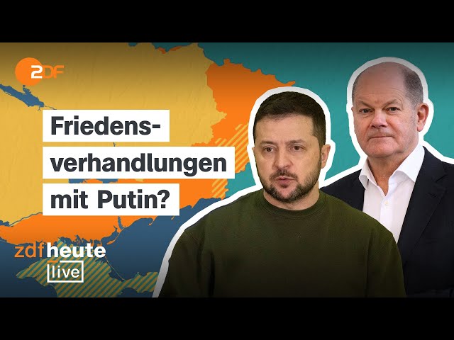 ⁣Statements von Präsident Selenskyj und Bundeskanzler Scholz sowie die Analyse bei ZDFheute live