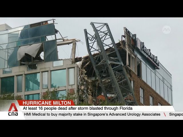 ⁣Florida reels from devastation left by Hurricane Milton