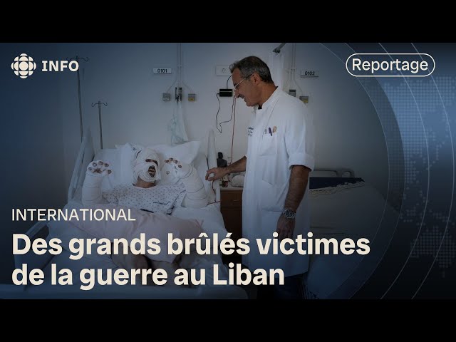 ⁣Visite de l'hôpital de Beyrouth qui traite les grands brûlés