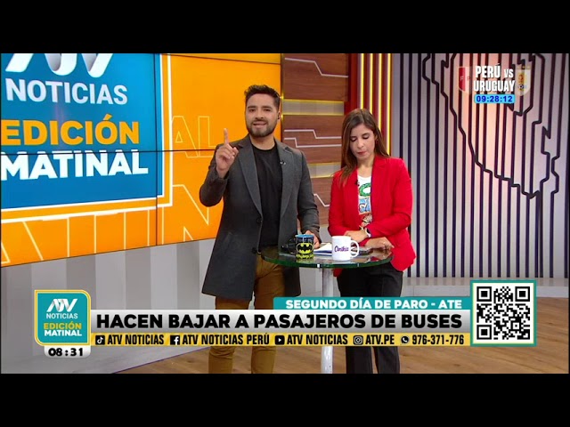 ⁣Ate: Manifestantes hacen bajar a pasajeros de buses en segundo día de paro