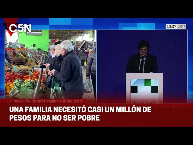 ⁣Una FAMILIA NECESITÓ casi UN MILLÓN DE PESOS para NO SER POBRE