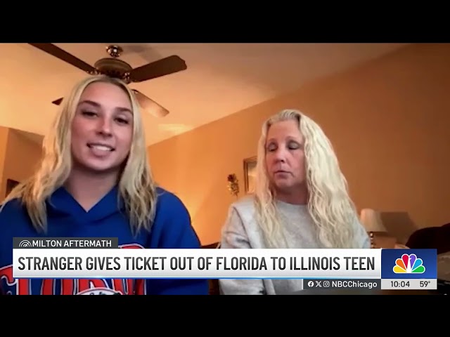 ⁣Stranger offers plane ticket out of Florida to Illinois teen