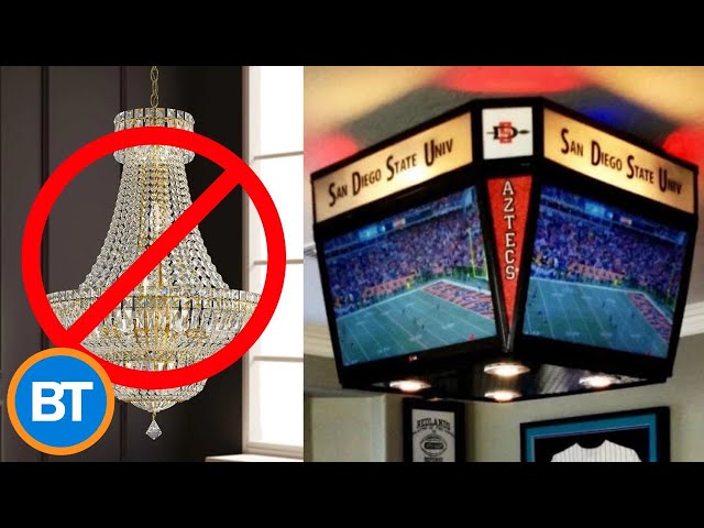 ⁣This kid replaced his parents' chandelier with a jumbotron