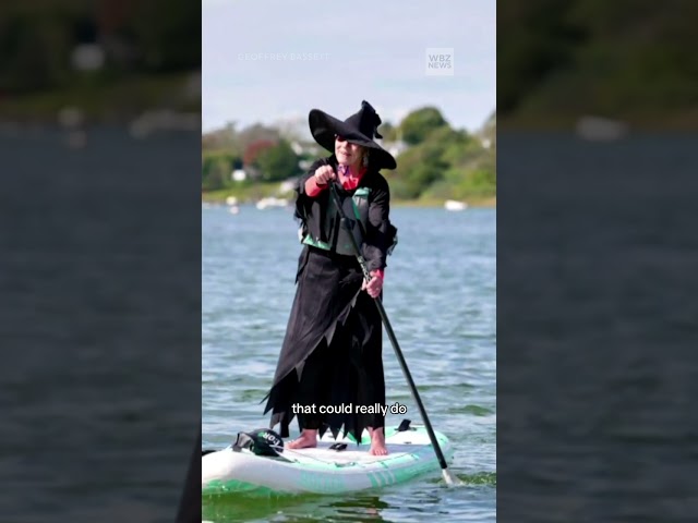 ⁣Paddleboarding witches on Cape Cod raise money to help children with serious illnesses