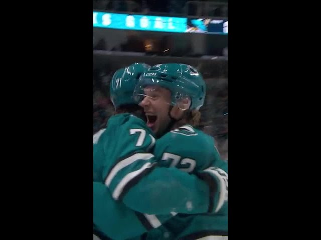 ⁣Macklin Celebrini's First NHL Goal 