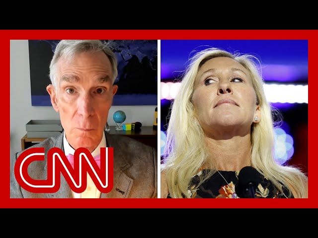 ⁣See Bill Nye's response to Marjorie Taylor Greene's conspiracy about the weather