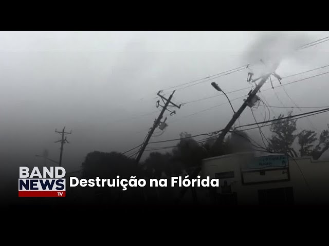 ⁣Sobe para 16 o número de mortos pelo furacão Milton | BandNews TV