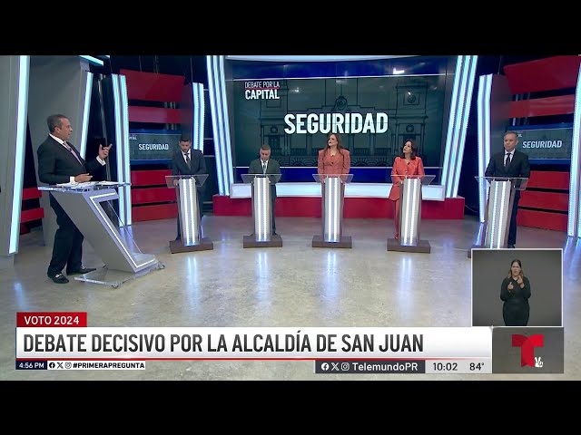 ⁣Candidatos a la alcaldía de San Juan se miden en debate decisivo