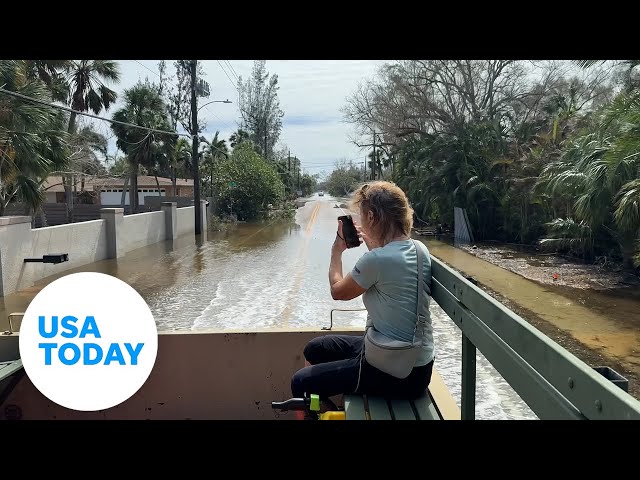 ⁣Siesta Key, Florida, community cleans up after Milton and Helene | USA TODAY