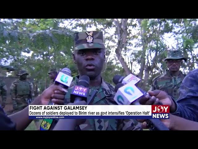 ⁣Galamsey: Dozens of soldiers depolyed to Brim river as government intensifies 'Operation Halt&#