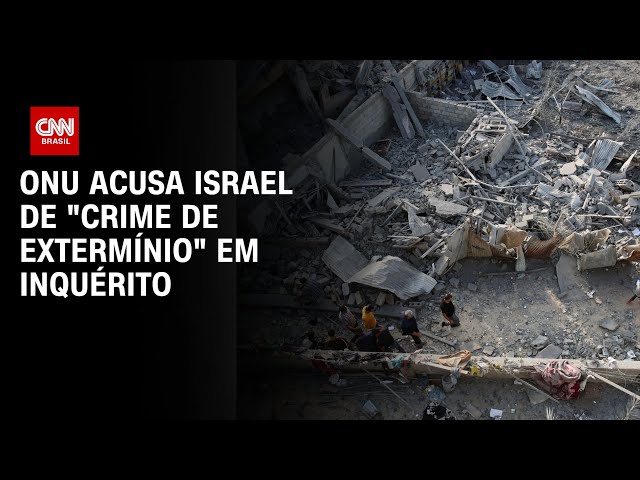 ⁣ONU acusa Israel de "crime de extermínio" em inquérito | BASTIDORES CNN