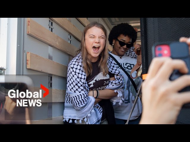 ⁣Greta Thunberg speaks at pro-Palestinian rally in Milan: “You cannot be neutral in a genocide”