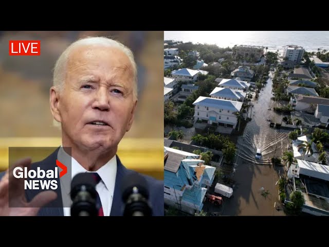 ⁣Biden provides update on US government's response to Hurricane Milton | LIVE