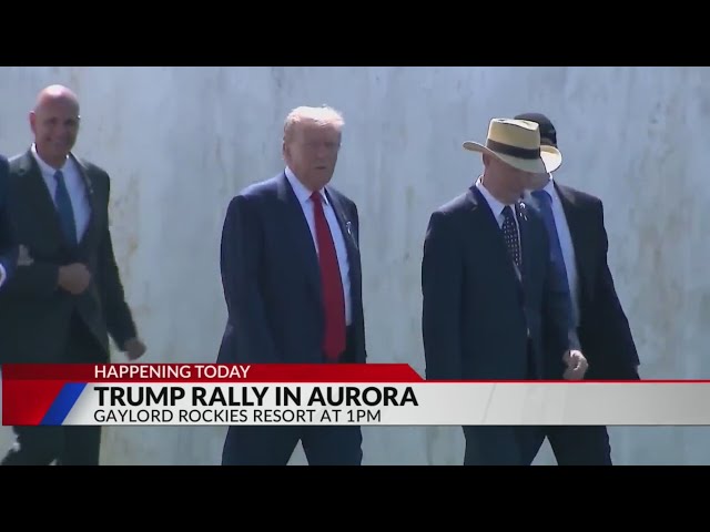 ⁣Donald Trump to speak at a rally in Aurora on Friday