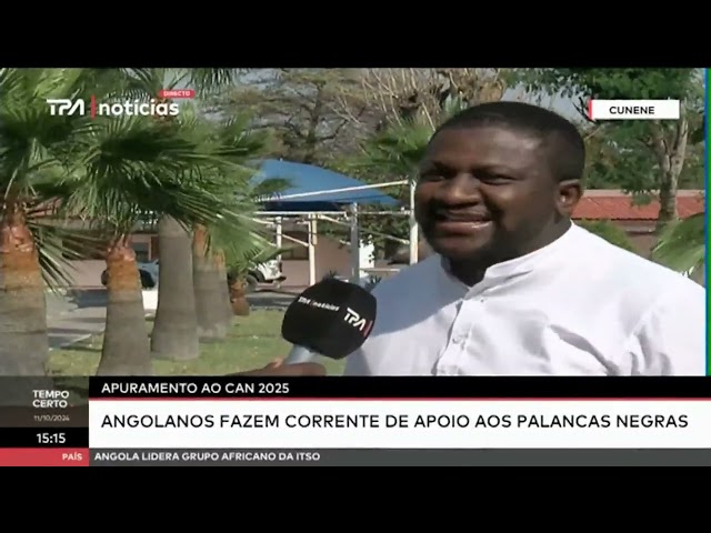 ⁣Apuramento ao CAN 2025 angolanos fazem corrente de apoio aos Palancas Negras